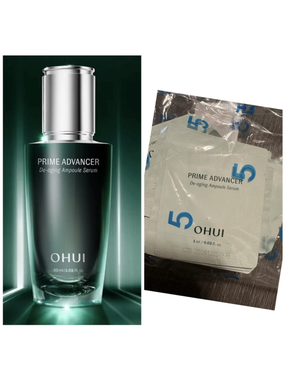 O HUI OHUI Prime Advancer De-aging Ampoule Serum 1m X 100pcs(100ml). Newest Vers